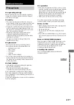 Preview for 31 page of Sony LBT-XGR90AV Operating Instructions Manual