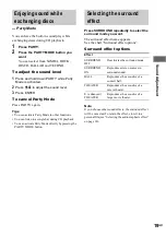 Preview for 19 page of Sony LBT-XGR99AV Operating Instructions Manual