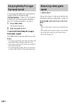 Preview for 20 page of Sony LBT-XGR99AV Operating Instructions Manual