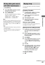 Preview for 21 page of Sony LBT-XGR99AV Operating Instructions Manual