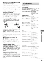 Preview for 35 page of Sony LBT-XGR99AV Operating Instructions Manual