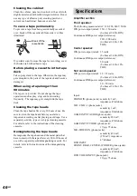 Preview for 46 page of Sony LBT-XGV11AV Operating Instructions Manual