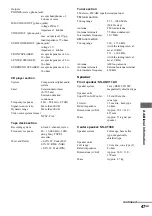 Preview for 47 page of Sony LBT-XGV11AV Operating Instructions Manual