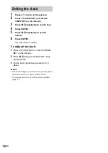 Preview for 10 page of Sony LBT-XGV50 Operating Instructions Manual