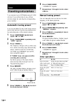 Preview for 18 page of Sony LBT-XGV50 Operating Instructions Manual