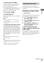 Предварительный просмотр 19 страницы Sony LBT-XGV50 Operating Instructions Manual