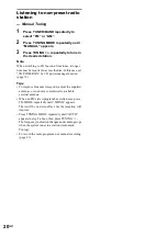 Preview for 20 page of Sony LBT-XGV50 Operating Instructions Manual