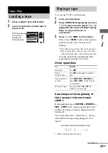 Предварительный просмотр 21 страницы Sony LBT-XGV50 Operating Instructions Manual