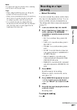 Предварительный просмотр 23 страницы Sony LBT-XGV50 Operating Instructions Manual