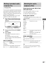 Предварительный просмотр 25 страницы Sony LBT-XGV50 Operating Instructions Manual