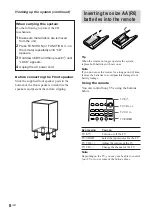 Preview for 8 page of Sony LBT-XGV6 Operating Instructions Manual