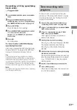 Preview for 23 page of Sony LBT-XGV6 Operating Instructions Manual