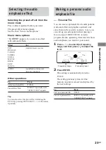 Preview for 25 page of Sony LBT-XGV6 Operating Instructions Manual