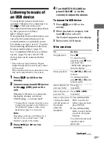 Preview for 27 page of Sony LBT-ZTX7 - Compact Hi-fi Stereo System Operating Instructions Manual