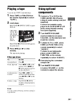 Preview for 29 page of Sony LBT-ZTX7 - Compact Hi-fi Stereo System Operating Instructions Manual