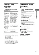 Preview for 31 page of Sony LBT-ZTX7 - Compact Hi-fi Stereo System Operating Instructions Manual