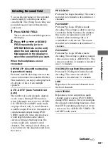 Preview for 59 page of Sony LBT-ZUX10D Operating Instructions Manual