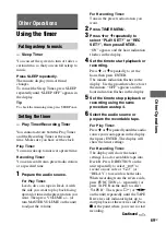 Preview for 69 page of Sony LBT-ZUX10D Operating Instructions Manual