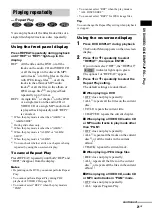 Preview for 21 page of Sony LBT-ZX10D Operating Instructions Manual