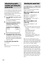 Preview for 50 page of Sony LBT-ZX10D Operating Instructions Manual