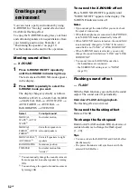 Preview for 52 page of Sony LBT-ZX10D Operating Instructions Manual