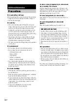 Preview for 78 page of Sony LBT-ZX10D Operating Instructions Manual