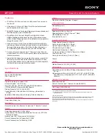 Предварительный просмотр 2 страницы Sony LBT-ZX9 Specification Sheet