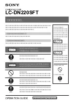 Sony LC-DN220SFT Operation Manual предпросмотр