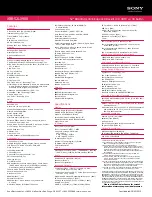 Preview for 2 page of Sony LCD TV XBR-52LX900 Specifications