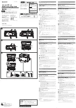 Sony LCH-FXA Operating Instructions предпросмотр