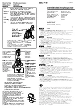 Sony LCM-TRVX Operating Instructions предпросмотр