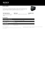 Предварительный просмотр 1 страницы Sony LCS-EJC3 Specifications
