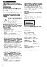 Предварительный просмотр 62 страницы Sony LE-SP6800 Series Safety Manual