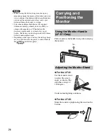 Предварительный просмотр 28 страницы Sony LF-X1, LF-X5 Operating Instructions Manual