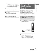 Предварительный просмотр 33 страницы Sony LF-X1, LF-X5 Operating Instructions Manual