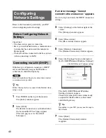 Предварительный просмотр 40 страницы Sony LF-X1, LF-X5 Operating Instructions Manual