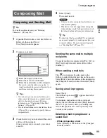 Предварительный просмотр 89 страницы Sony LF-X1, LF-X5 Operating Instructions Manual