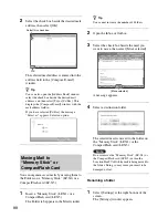 Предварительный просмотр 98 страницы Sony LF-X1, LF-X5 Operating Instructions Manual