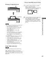 Предварительный просмотр 125 страницы Sony LF-X1, LF-X5 Operating Instructions Manual