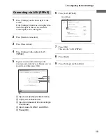 Preview for 19 page of Sony LF-X5 - LocationFree TV - Wireless Operating Instructions Manual