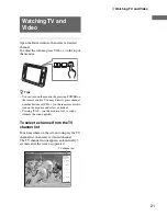 Preview for 21 page of Sony LF-X5 - LocationFree TV - Wireless Operating Instructions Manual