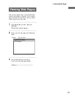 Preview for 23 page of Sony LF-X5 - LocationFree TV - Wireless Operating Instructions Manual