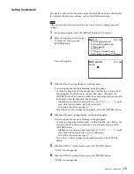 Preview for 30 page of Sony LIB-162 Operating Instructions Manual