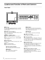 Preview for 8 page of Sony LMD-1420MD Instructions For Use Manual