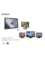 Предварительный просмотр 1 страницы Sony LMD-1510W Specifications