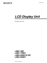 Preview for 1 page of Sony LMD-152C Operating Instructions Manual