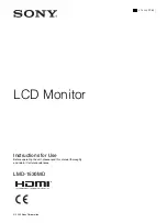 Sony LMD-1530MD Instructions For Use Manual preview