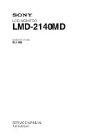 Sony LMD-2140MD Service Manual предпросмотр