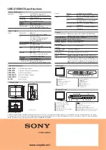 Предварительный просмотр 2 страницы Sony LMD-2140MD Specifications