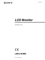 Sony LMD-2450MD Instructions For Use Manual preview